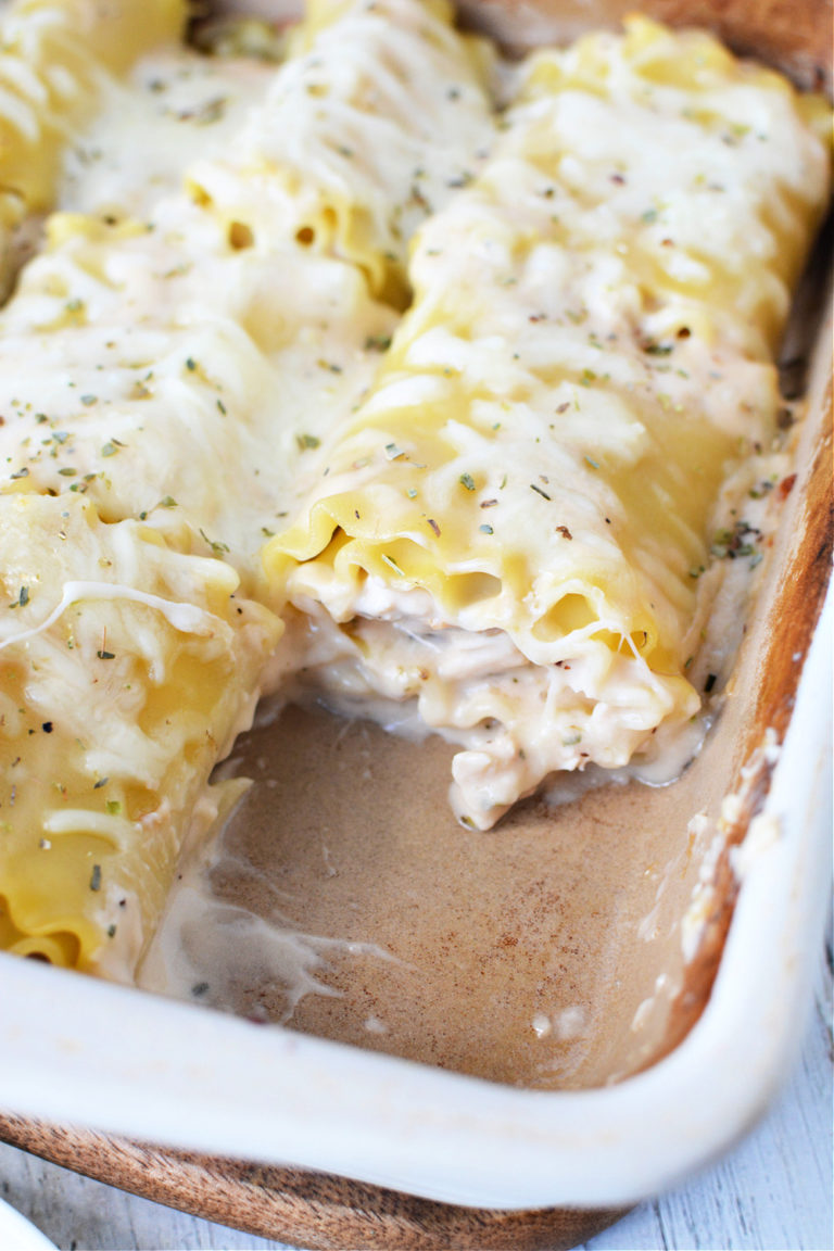 Chicken Alfredo Roll Ups Recipe The Rebel Chick