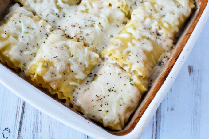 Chicken Alfredo Roll Ups Recipe - The Rebel Chick