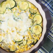 Corn and Zucchini Pie