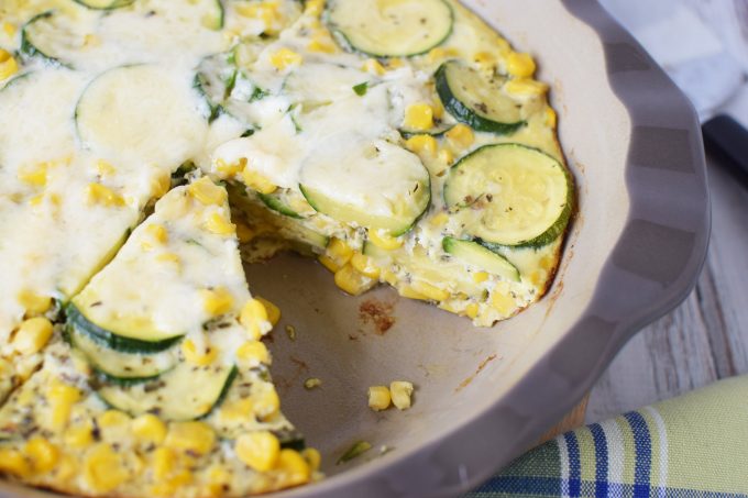 Corn and Zucchini Pie Recipe - The Rebel Chick