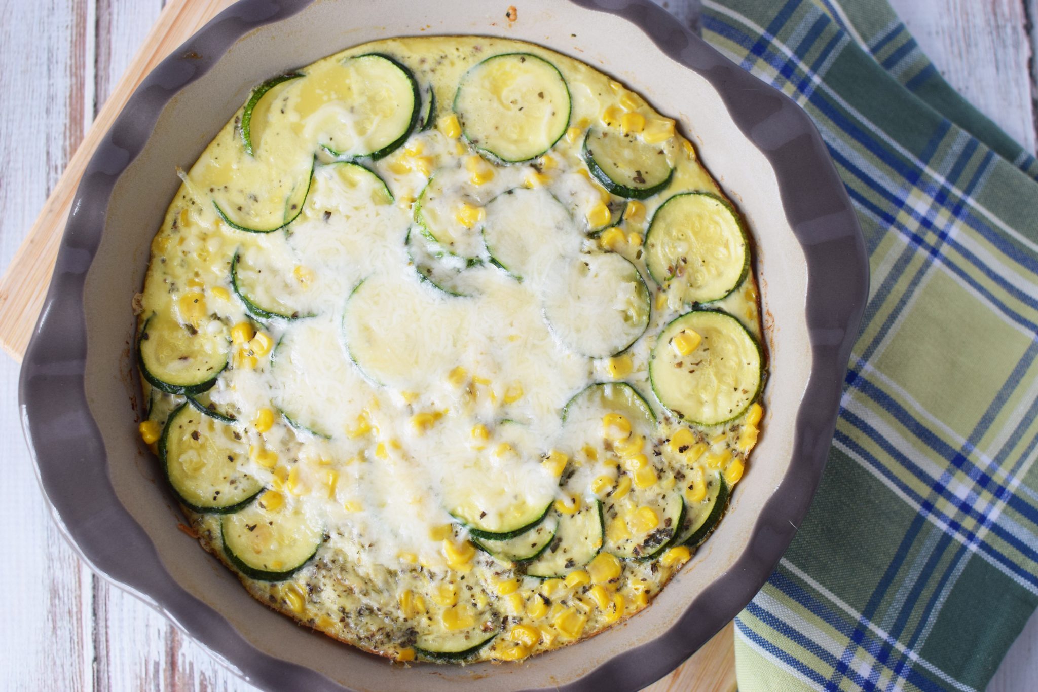 Corn and Zucchini Pie Recipe - The Rebel Chick