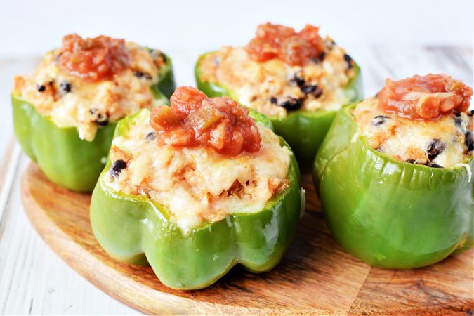 A Vegetarian Stuffed Green Peppers Recipe for Meatless Monday