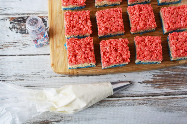 Red White and Blue Rice Krispie Treats Recipe