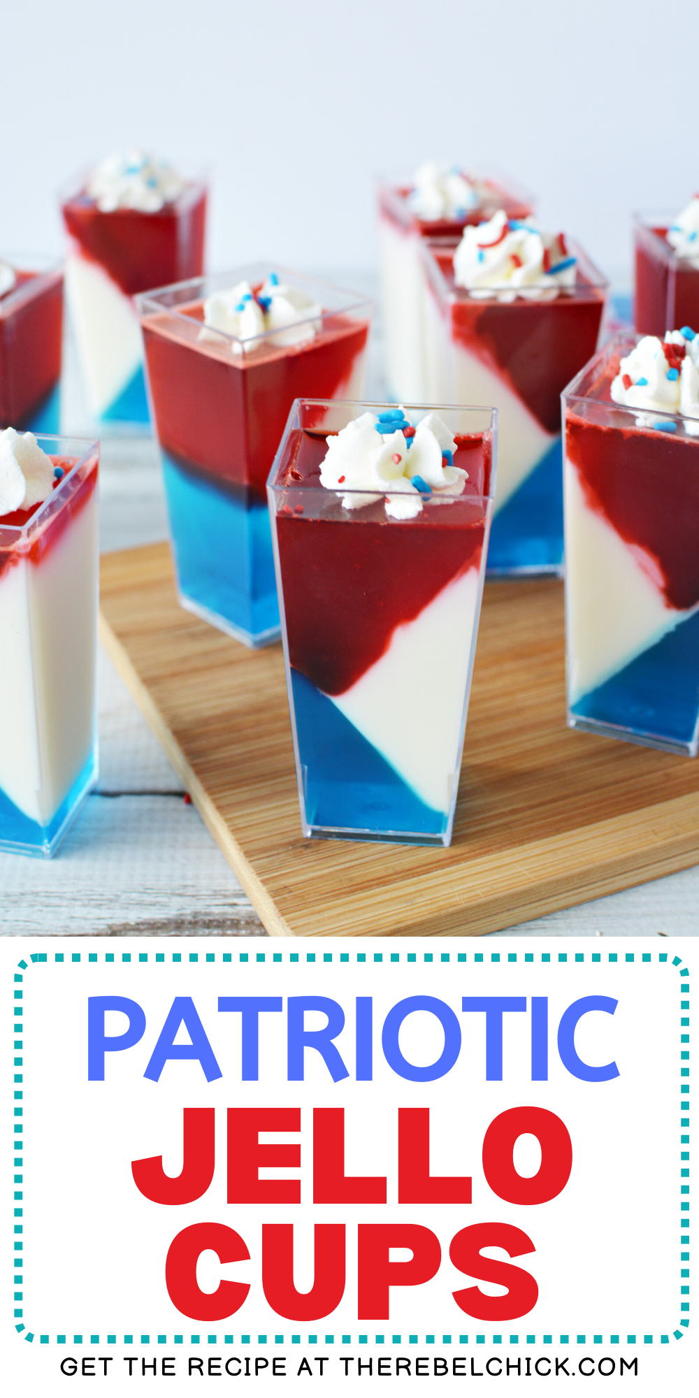 Red White and Blue JELL-O Cups