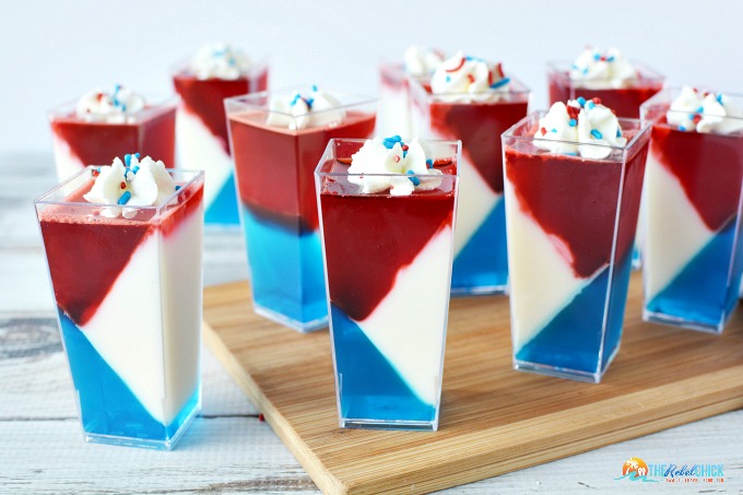 Red White and Blue Jello Cups Recipe