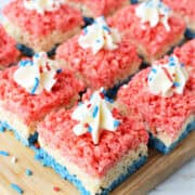 Red White and Blue Rice Krispie Treats