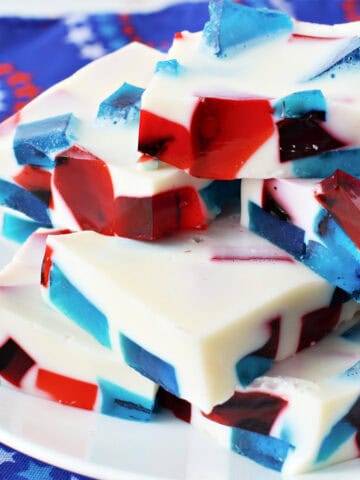 Red White and Blue Stained Glass JELL-O