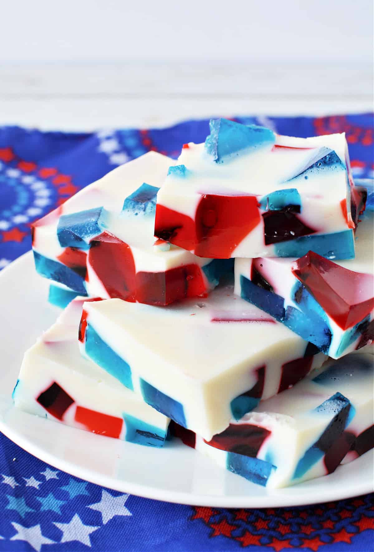 Red White and Blue Stained Glass JELL-O