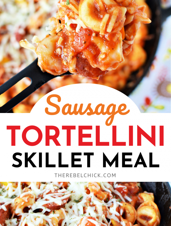 Quick And Easy Sausage Tortellini Skillet Recipe