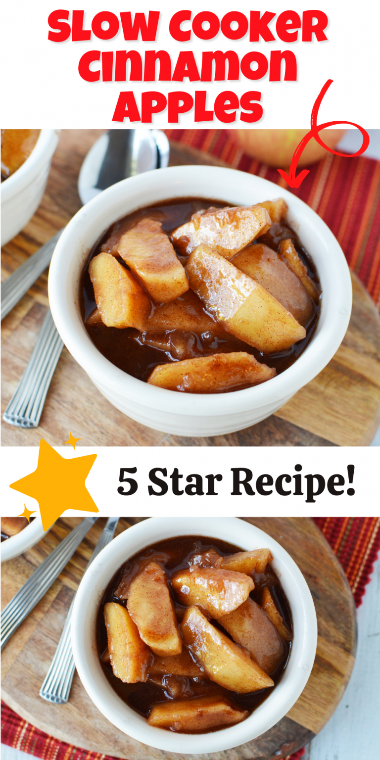 Slow Cooker Cinnamon Apples - The Rebel Chick