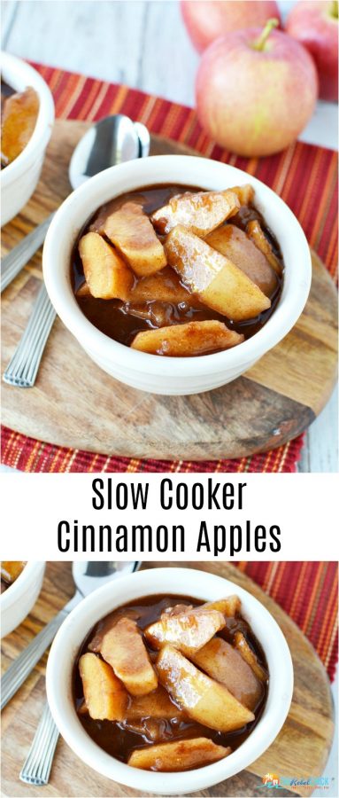 Slow Cooker Cinnamon Apples Recipe - The Rebel Chick