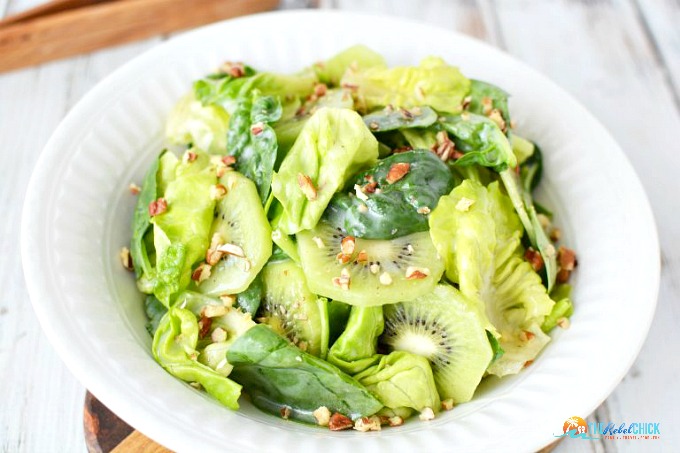 Summertime Kiwi Salad Recipe - The Rebel Chick