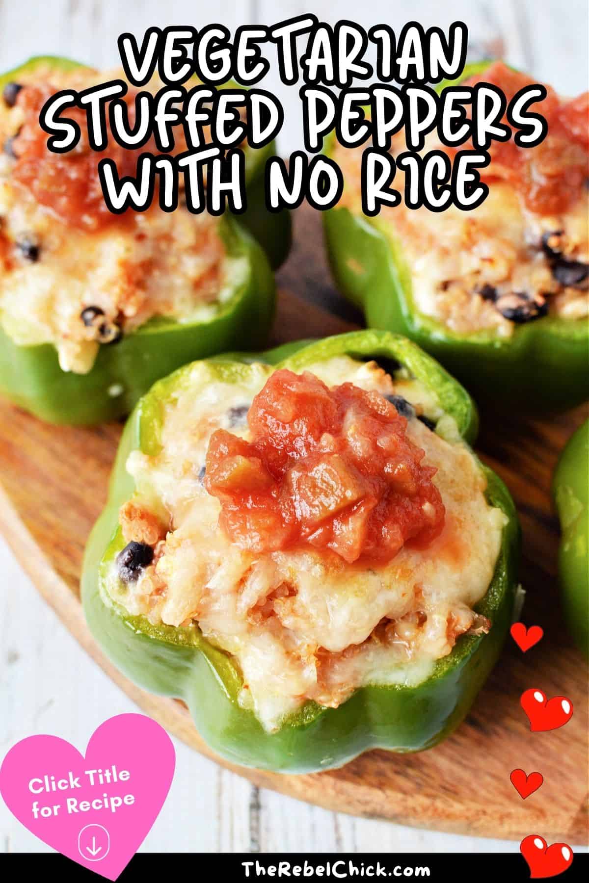 Vegetarian Stuffed Peppers With No Rice
