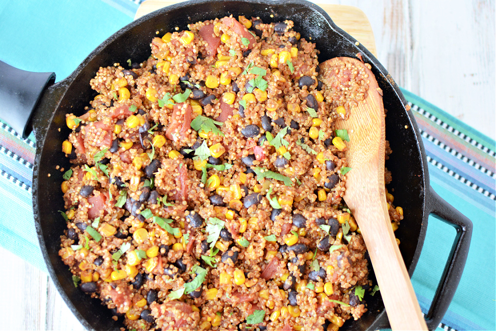 Vegetarian Mexican Quinoa Skillet Recipe for Meatless Monday