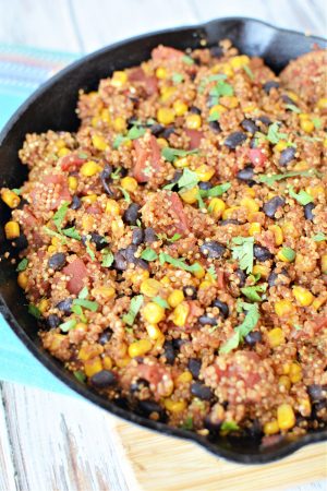 Vegetarian Mexican Quinoa Skillet Recipe for Meatless Monday