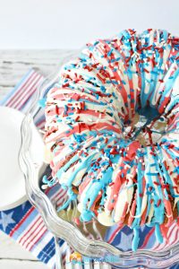 Red, White and Blue Bundt Cake Recipe