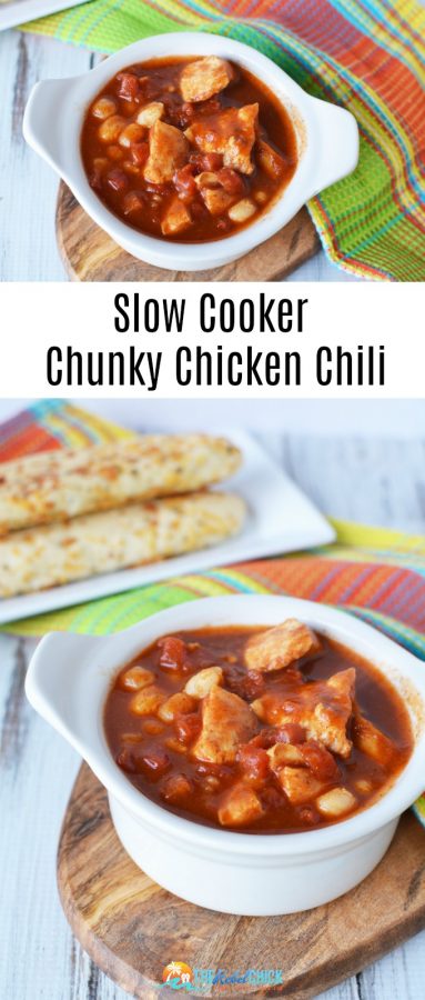 Slow Cooker Chunky Chicken Chili - The Rebel Chick