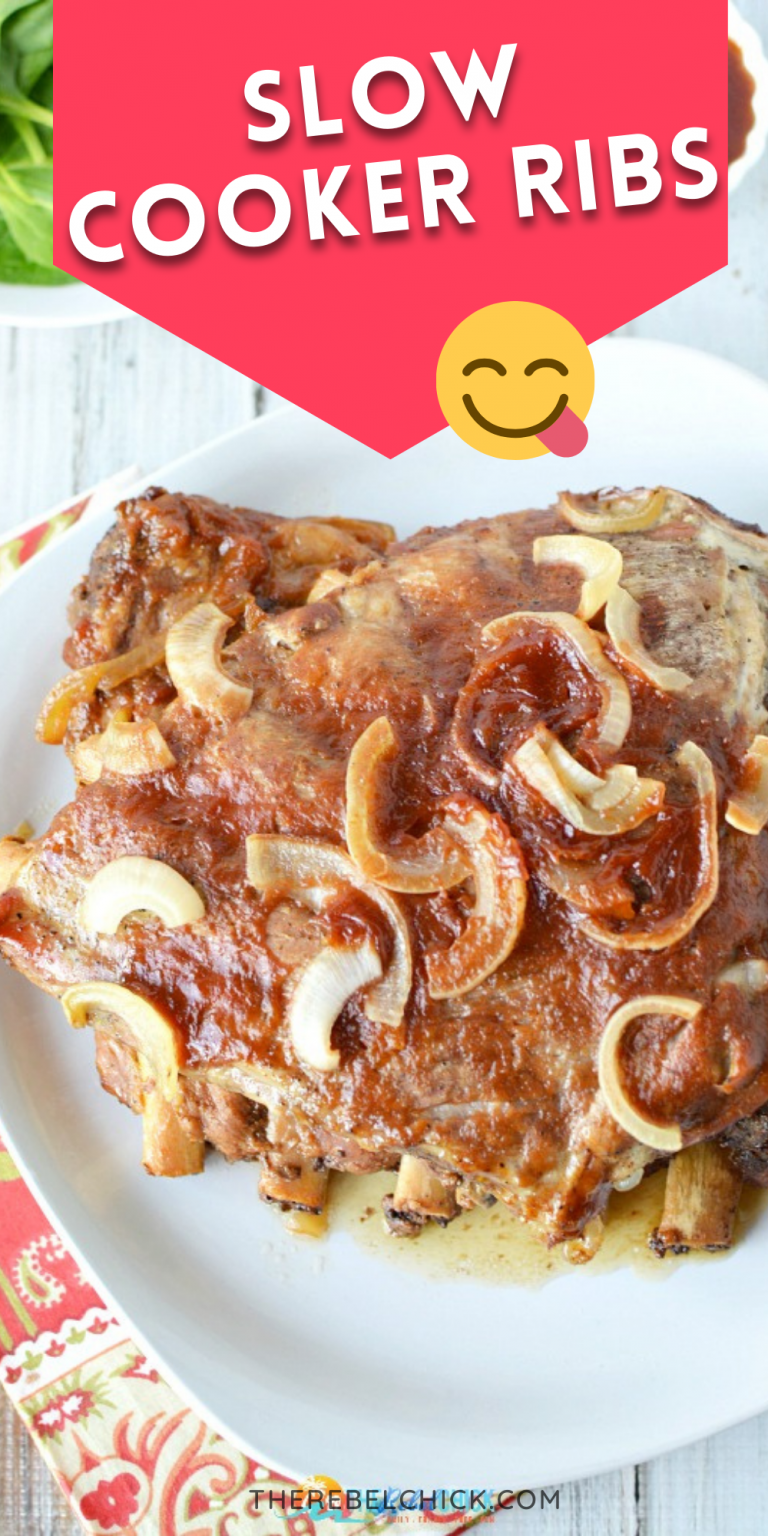 Slow Cooker Ribs Recipe - The Rebel Chick