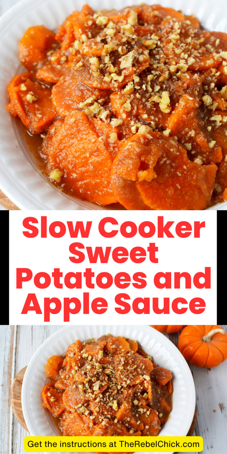 Slow Cooker Sweet Potatoes and Apple Sauce Recipe