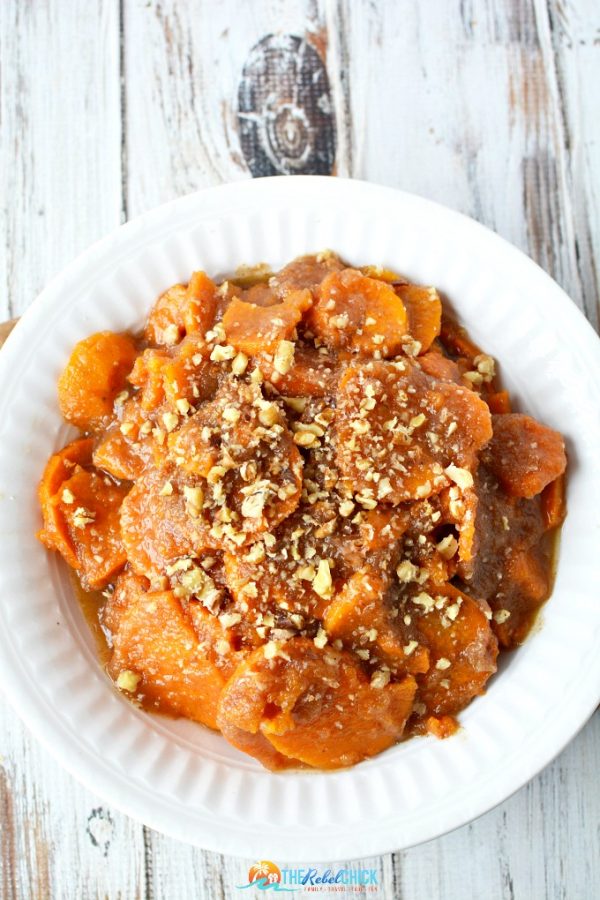 Slow Cooker Sweet Potatoes and Apple Sauce Recipe