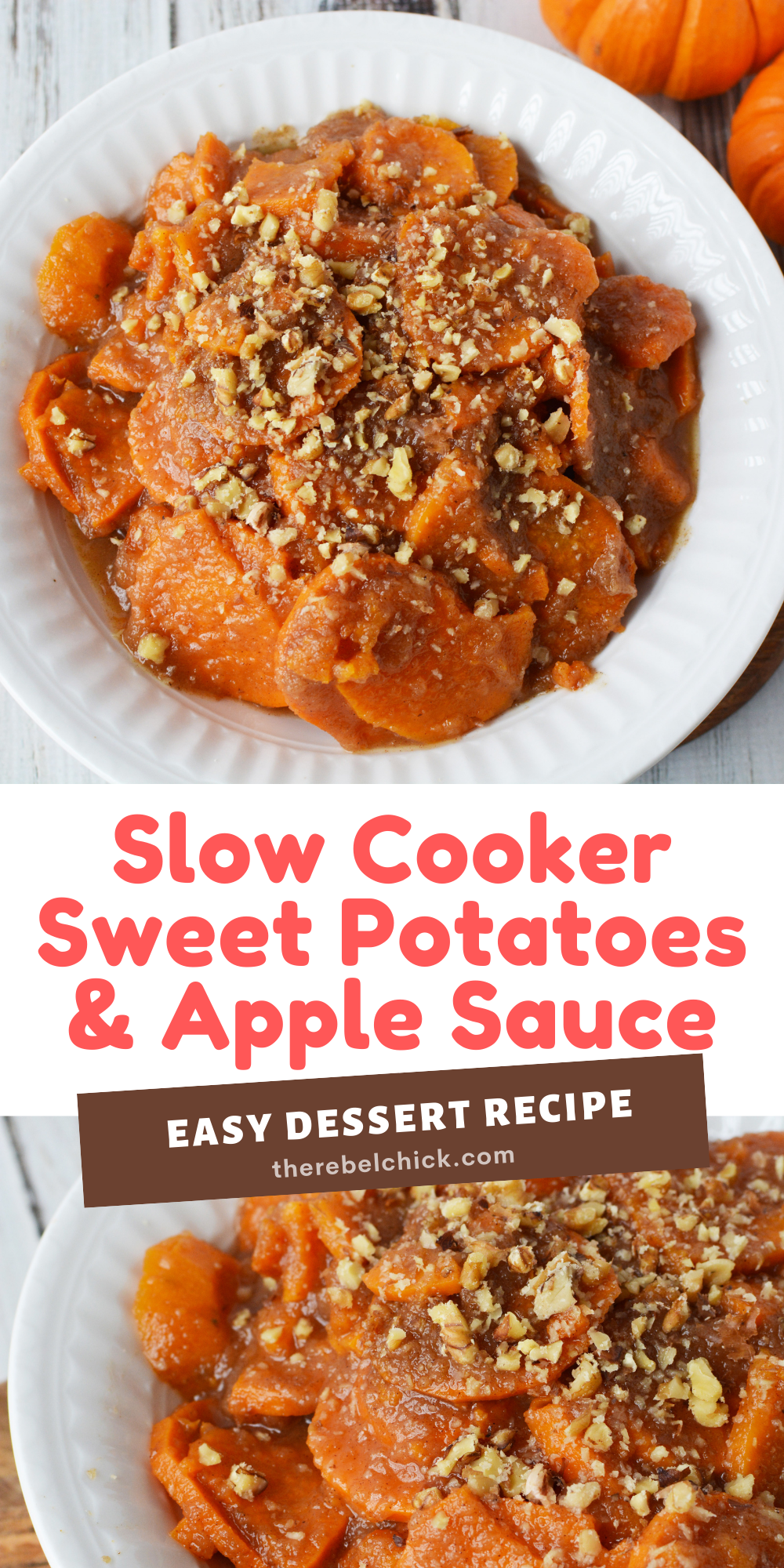 Slow Cooker Sweet Potatoes and Apple Sauce Recipe