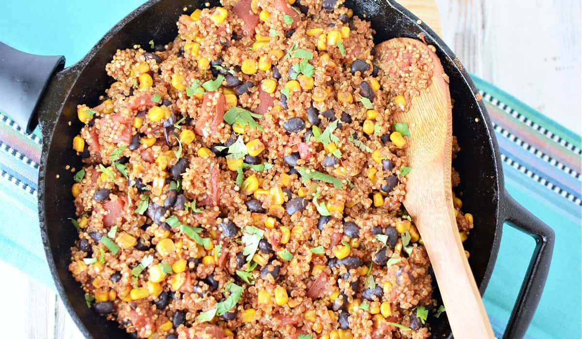 Vegetarian Mexican Quinoa Skillet