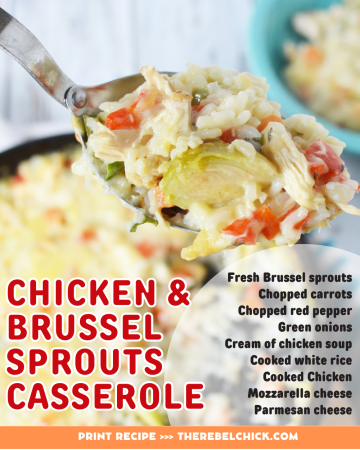 Chicken and Brussel Sprouts Casserole