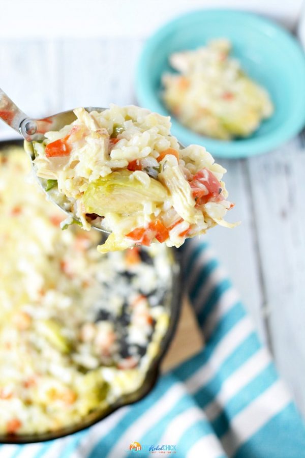 Chicken Brussels Sprouts Casserole Recipe - The Rebel Chick