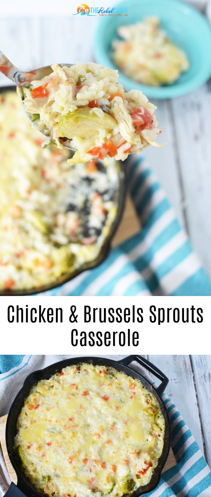 Chicken Brussels Sprouts Casserole Recipe - The Rebel Chick
