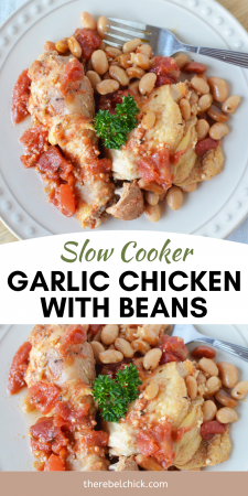 Slow Cooker Garlic Chicken with Beans Recipe 