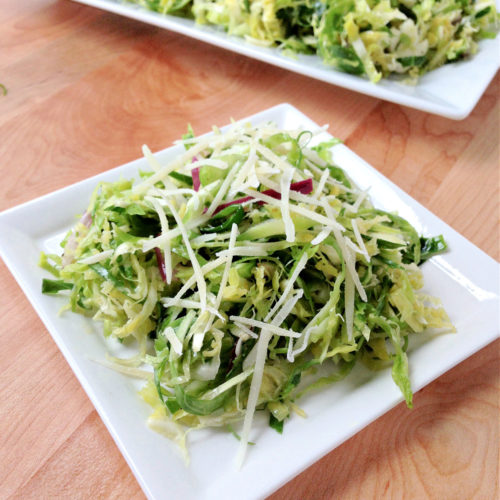 Shaved Brussels Spouts & Parmesan Salad Recipe