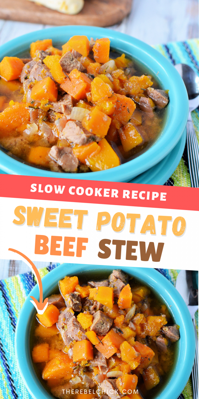 Slow Cooker Beef and Sweet Potato Stew Recipe - The Rebel Chick