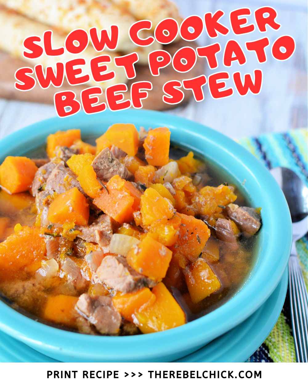Slow Cooker Beef Sweet Potato Stew Recipe