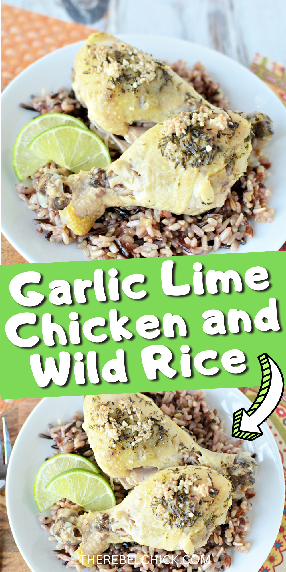 Slow Cooker Garlic Lime Chicken with Rice Recipe