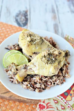 Slow Cooker Garlic Lime Chicken with Rice Recipe