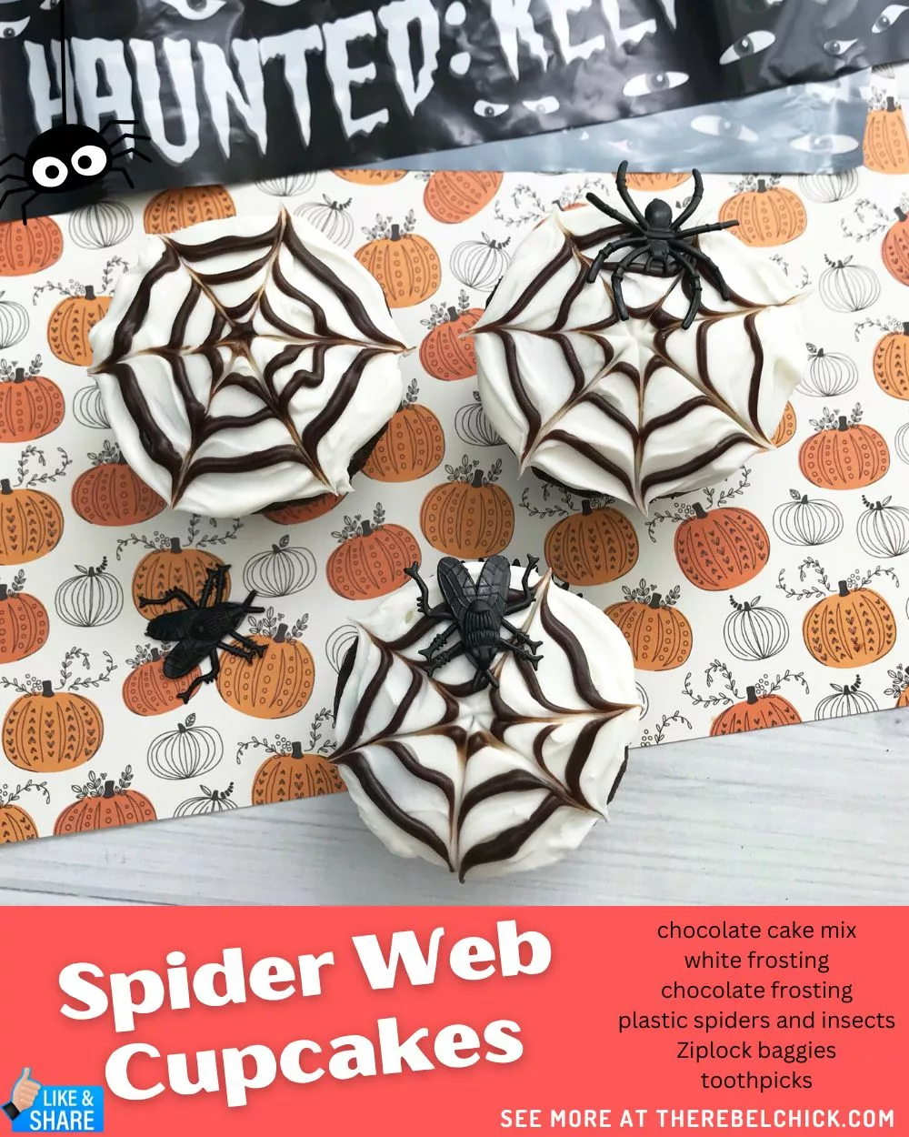 M&M'S Chocolate Spiderweb Cupcake Kit