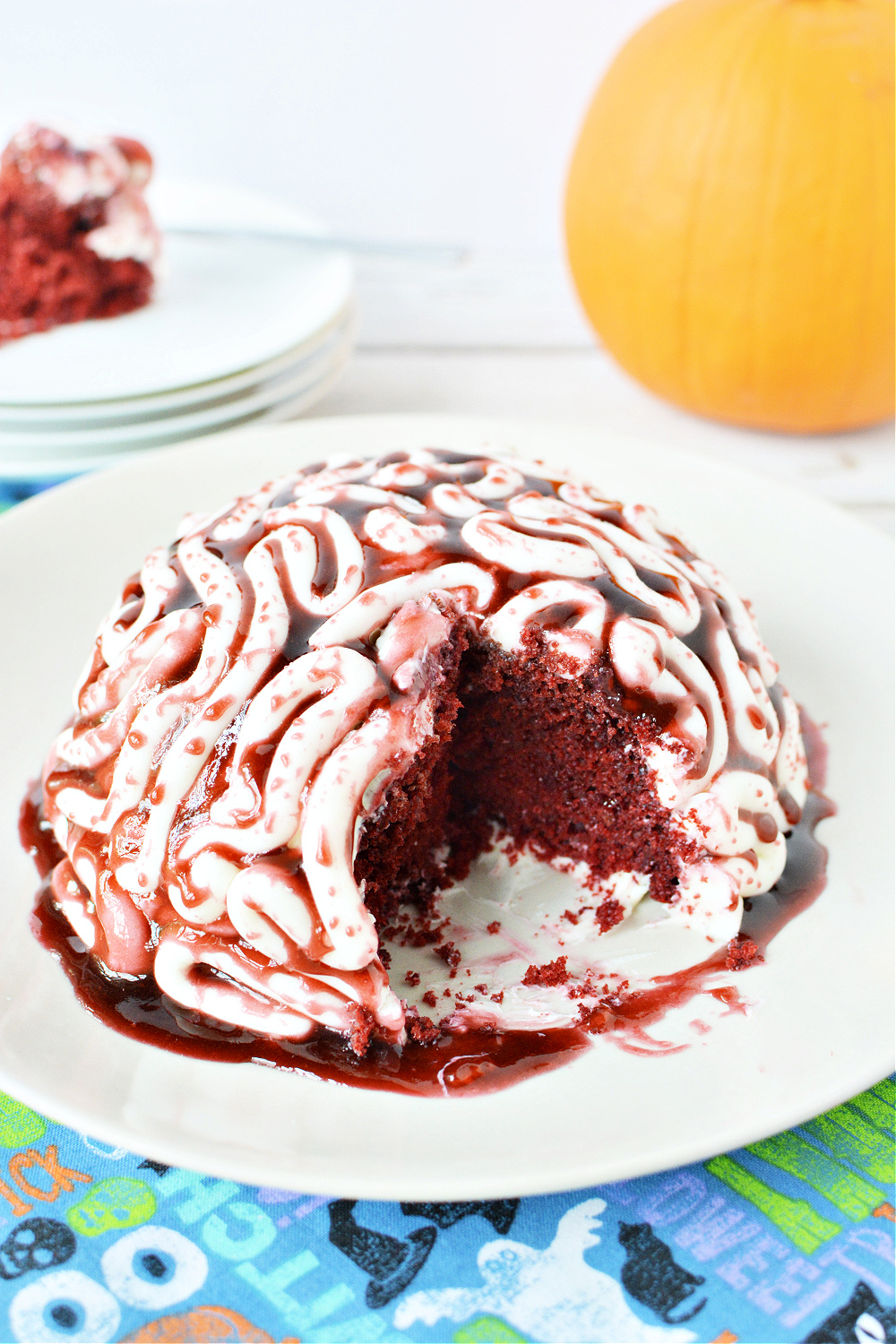 A Spooky Fun Halloween Brain Cake Recipe
