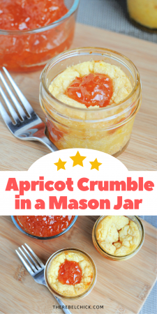 Apricot Crumble in a Mason Jar Recipe