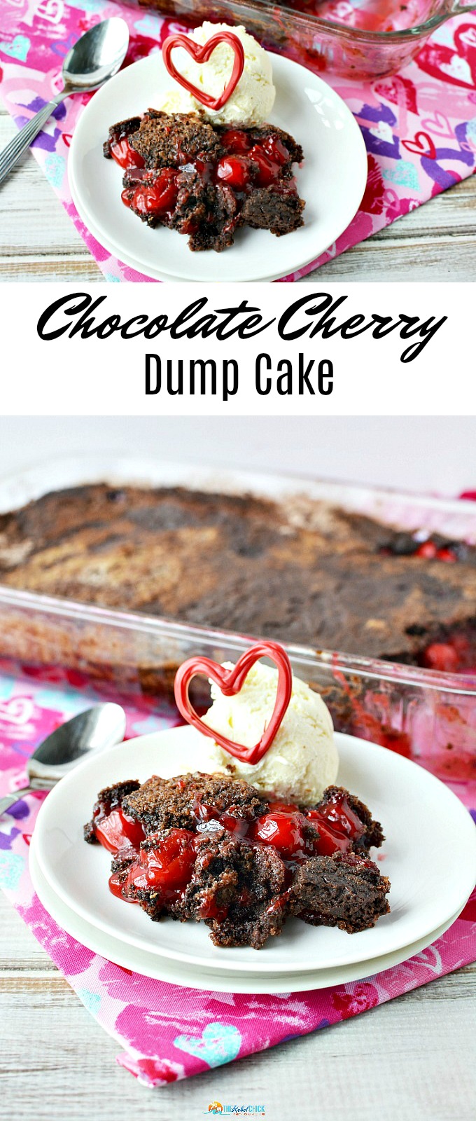 Valentine's Day Chocolate Cherry Dump Cake Recipe