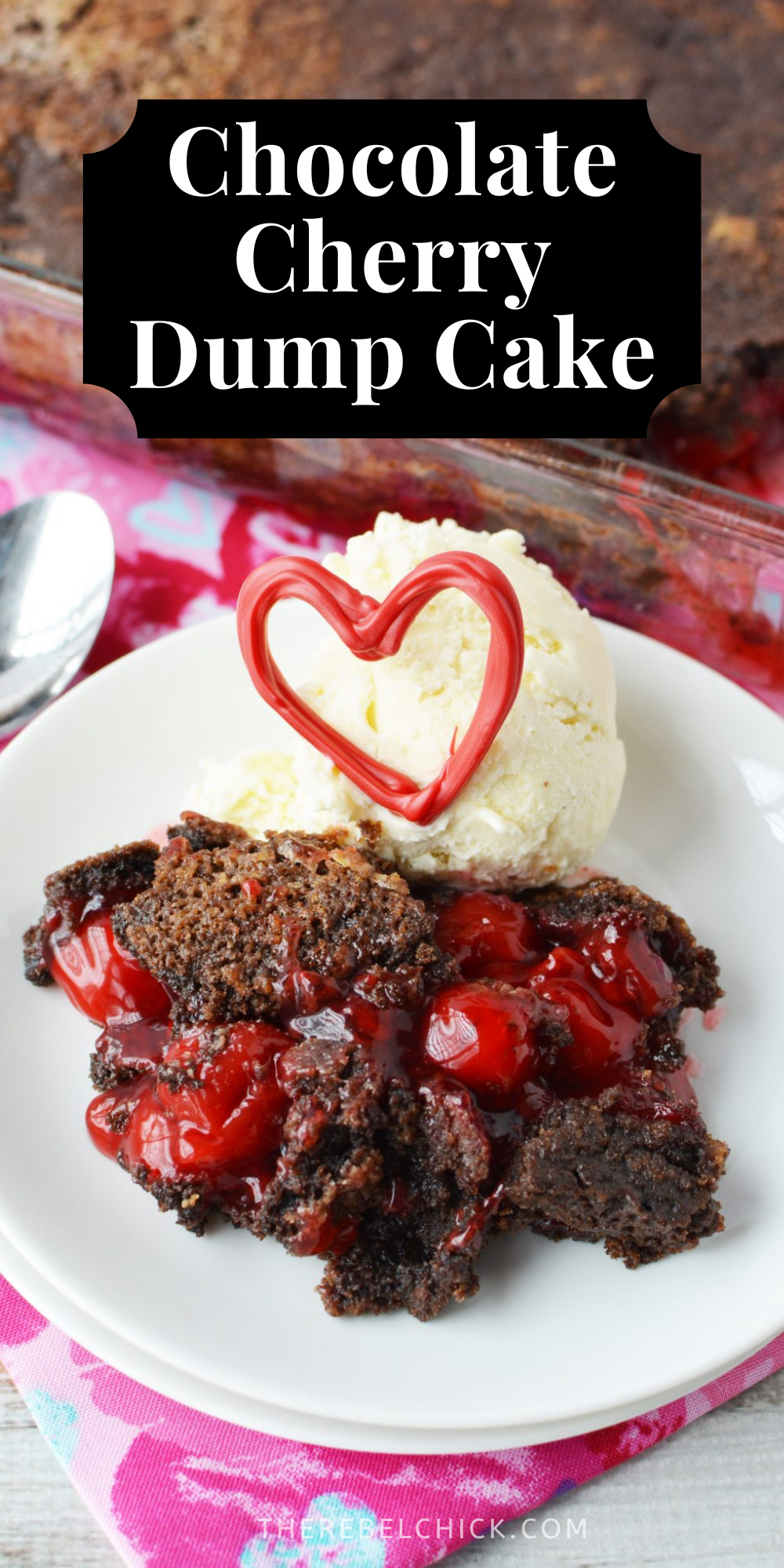 Chocolate Cherry Dump Cake Recipe for Valentine's Day