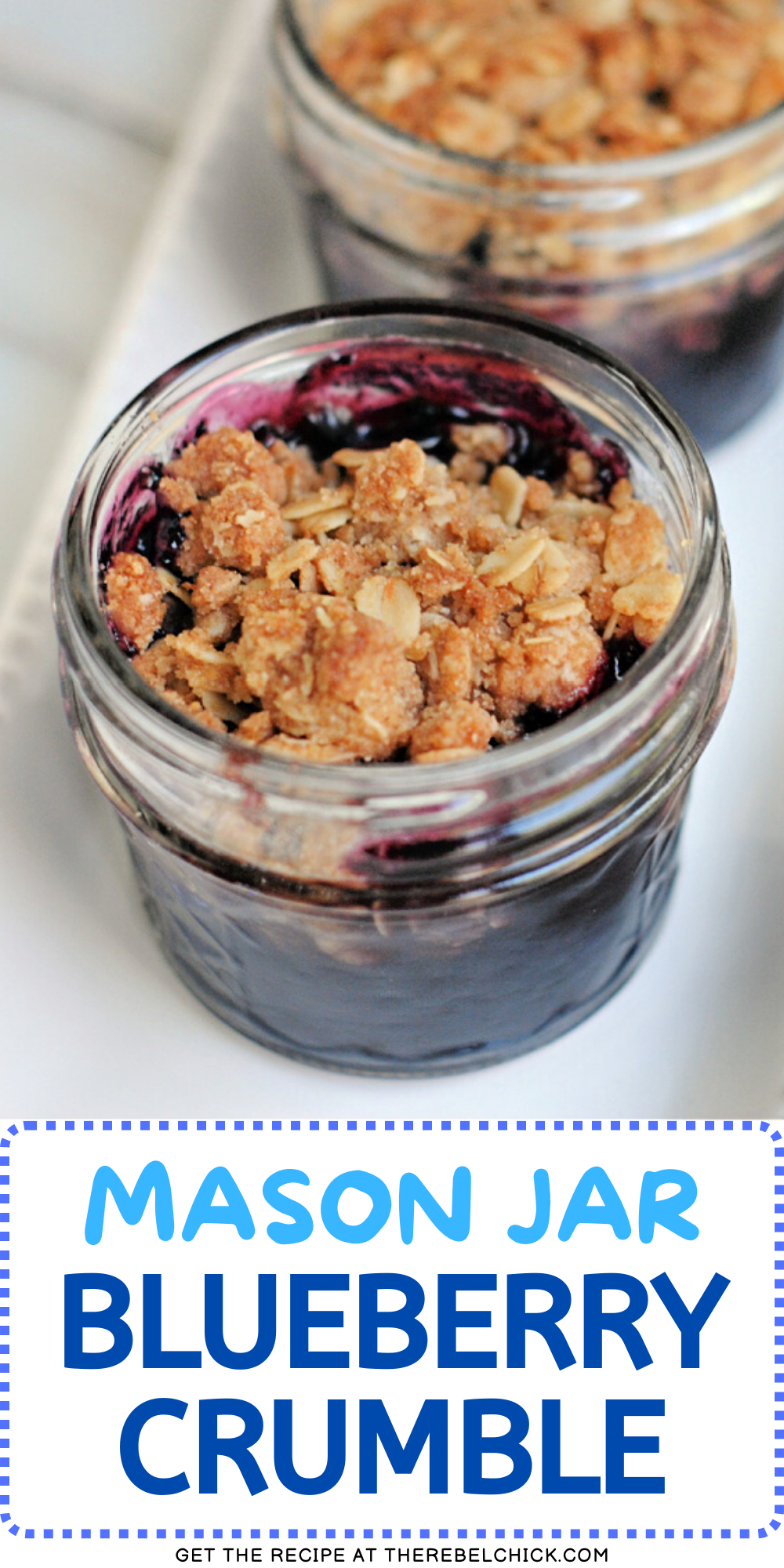 Mason Jar Blueberry Crumble Recipe