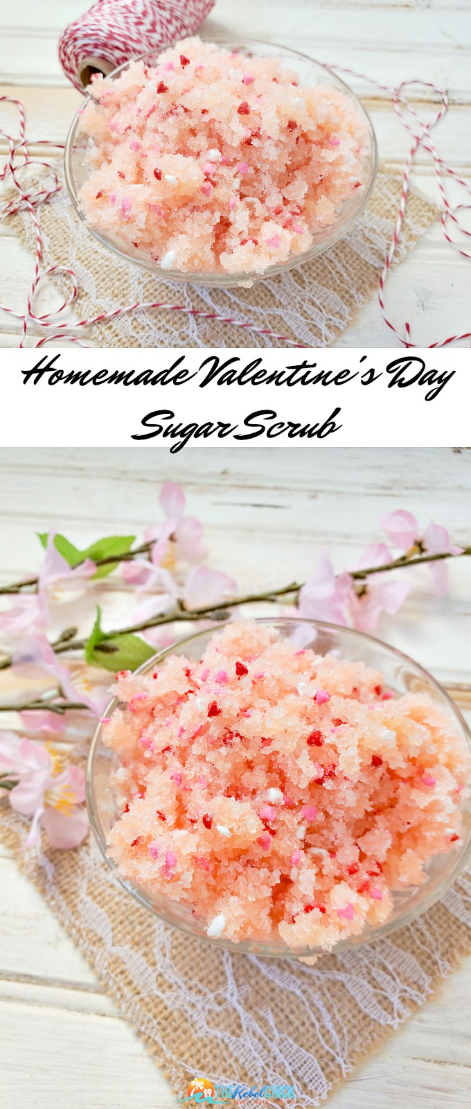 Homemade Valentine's Day Sugar Scrub