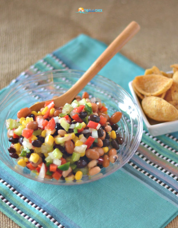 Easy Tailgating Recipe Veggie Bean Dip Recipe The Rebel Chick