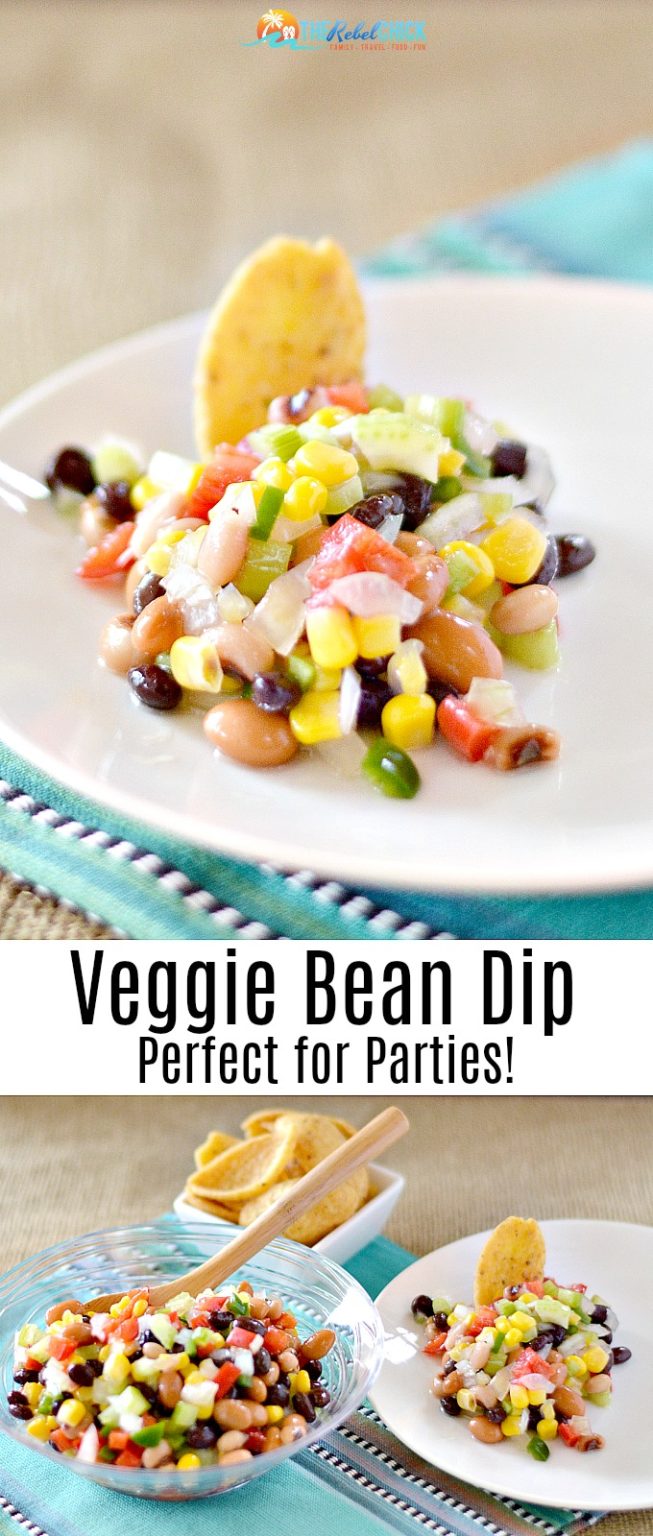 Veggie Bean Dip Recipe The Rebel Chick