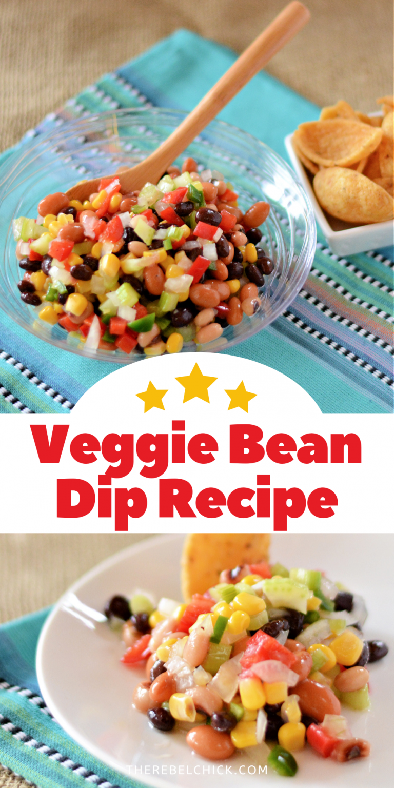 Veggie Bean Dip Recipe The Rebel Chick