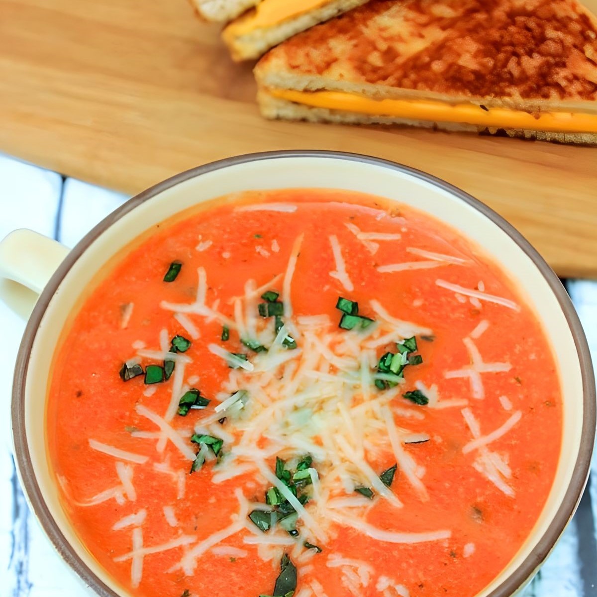 Slow Cooker Tomato Soup with Fresh Tomatoes - The Rebel Chick