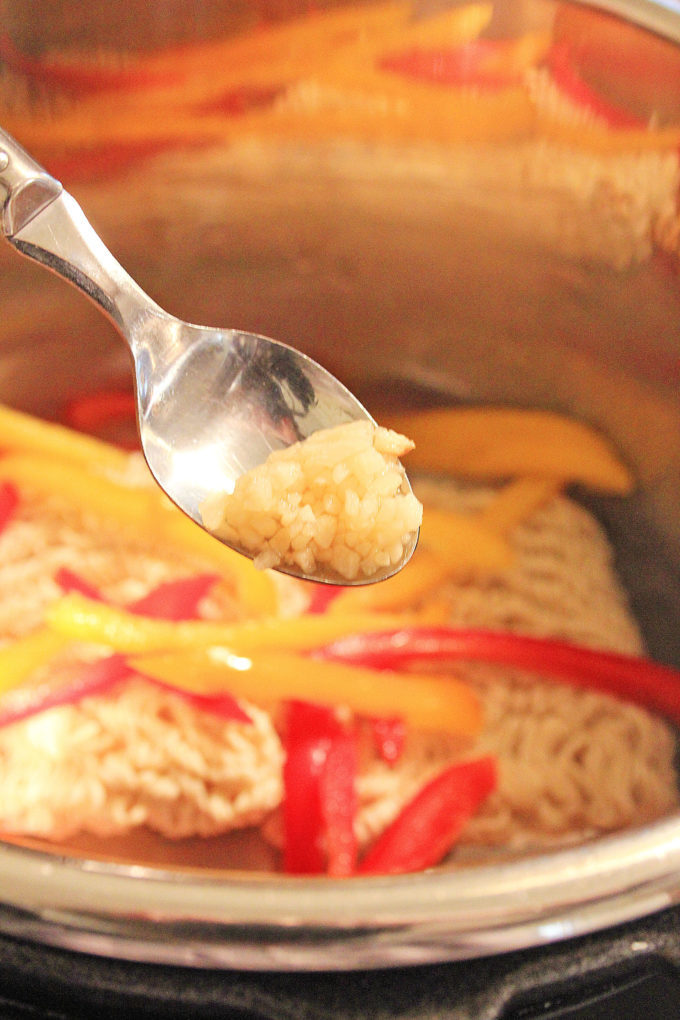 Shelter in Place Dinners - Instant Pot Easy Garlic Sesame Ramen Recipe 