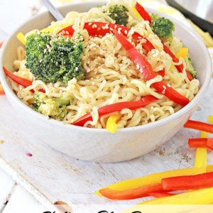 Shelter in Place Dinners Instant Pot Easy Garlic Sesame Ramen Recipe #StayHome