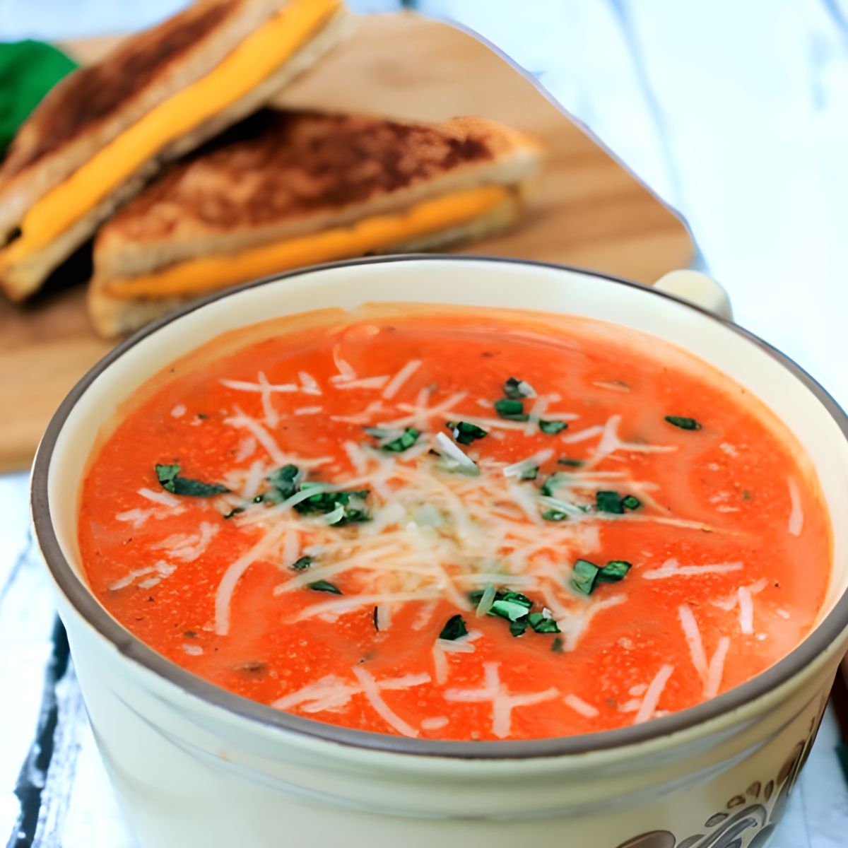 Slow Cooker Tomato Soup with Fresh Tomatoes - The Rebel Chick