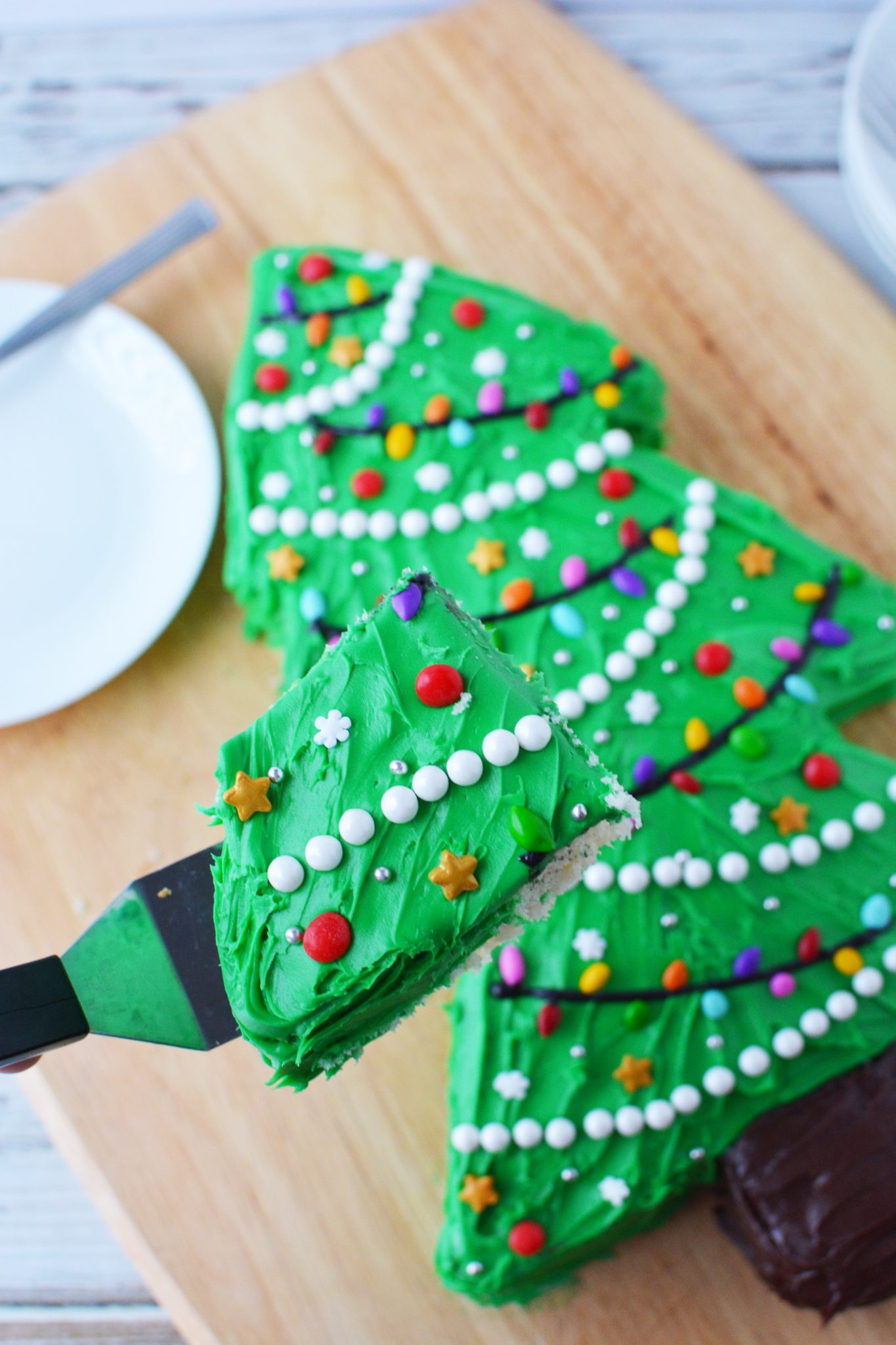 How to Make a Christmas Tree Cake Recipe The Rebel Chick